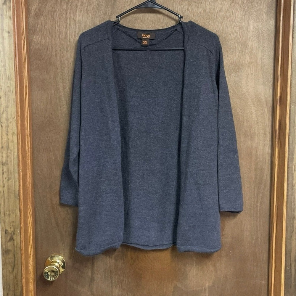 Victor Button Down Cardigan Wool Large